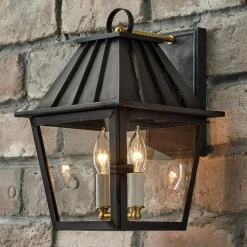 Colonial Metalcrafts Mansard Outdoor Carriage Light - Small