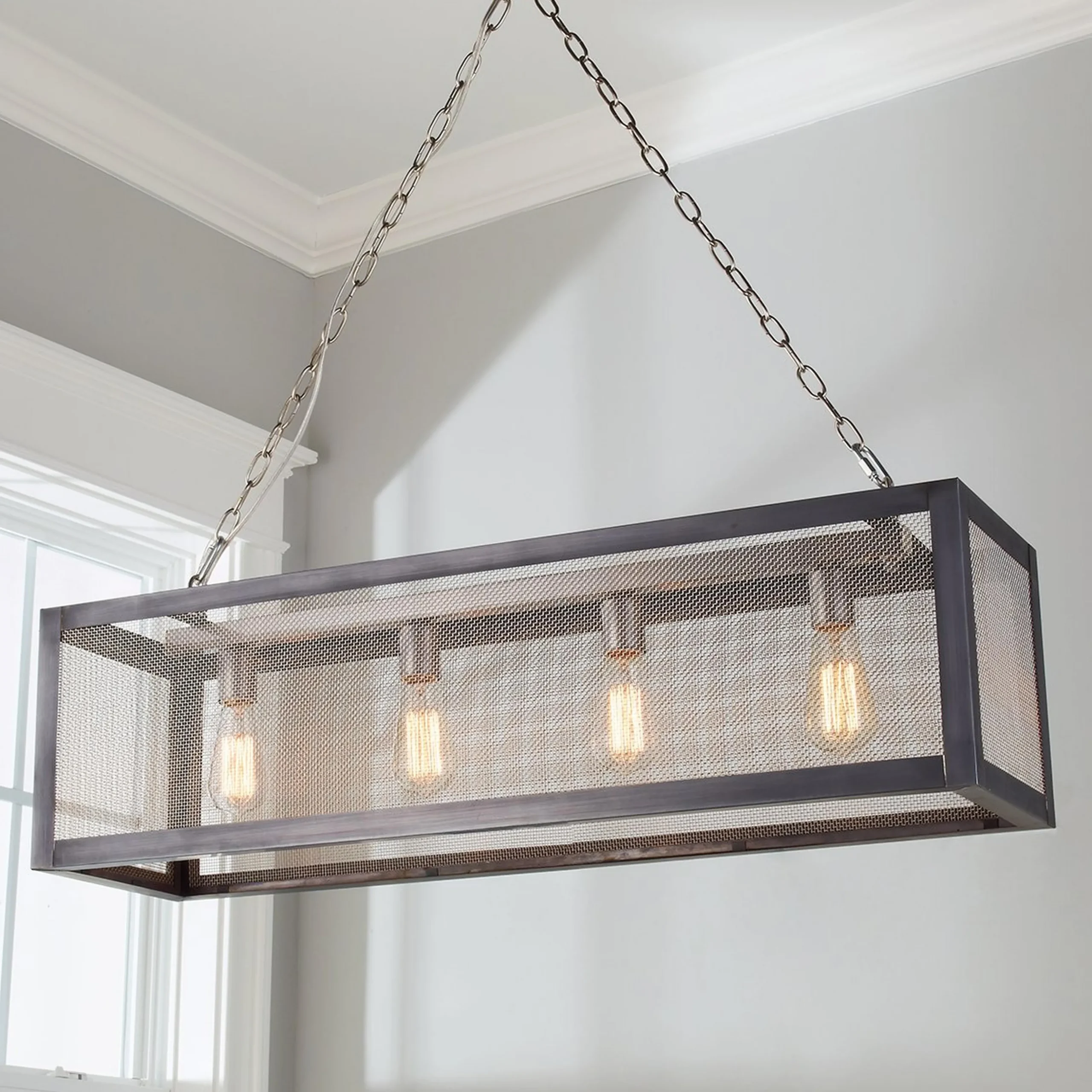 Colonial Metalcrafts Mesh Island Chandelier