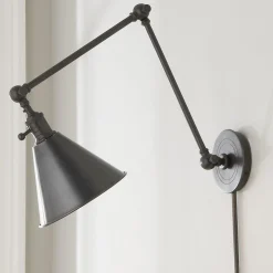 Cone Pivot Shade Double Joint Swing Arm