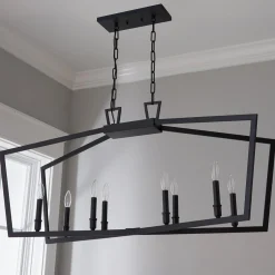 Conservative Contemporary Island Chandelier