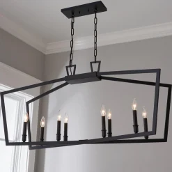 Conservative Contemporary Island Chandelier
