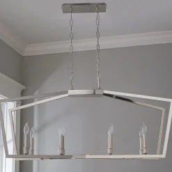Conservative Contemporary Island Chandelier