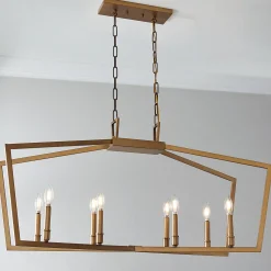 Conservative Contemporary Island Chandelier