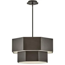 Contemporary Hexagon Convertible Chandelier