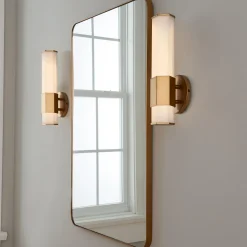 Contemporary Hexagon LED Bath Sconce