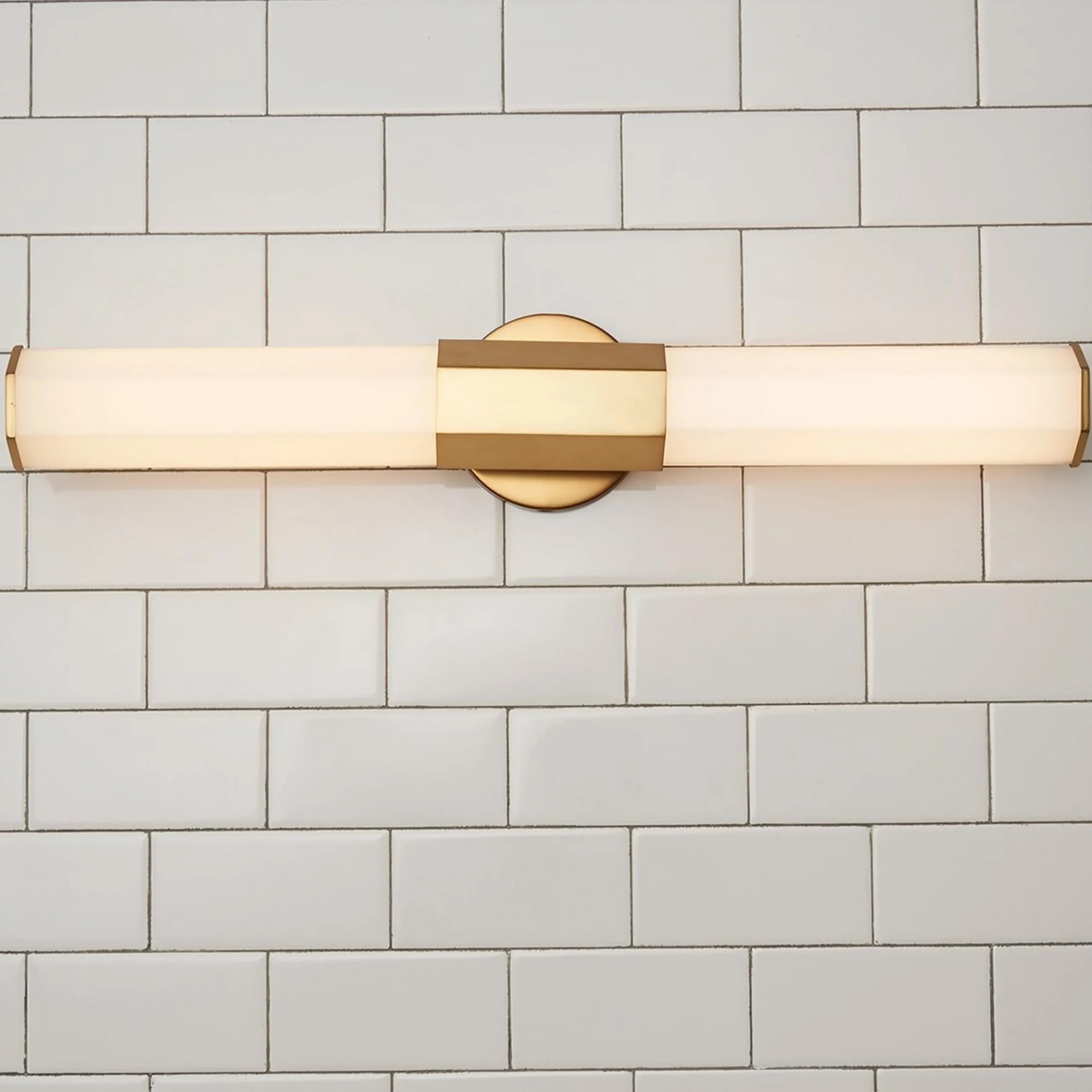 Contemporary Hexagon LED Vanity Light - Small