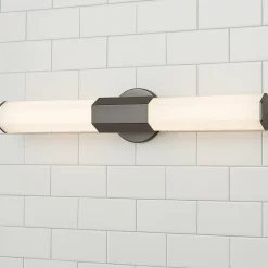 Contemporary Hexagon LED Vanity Light - Small