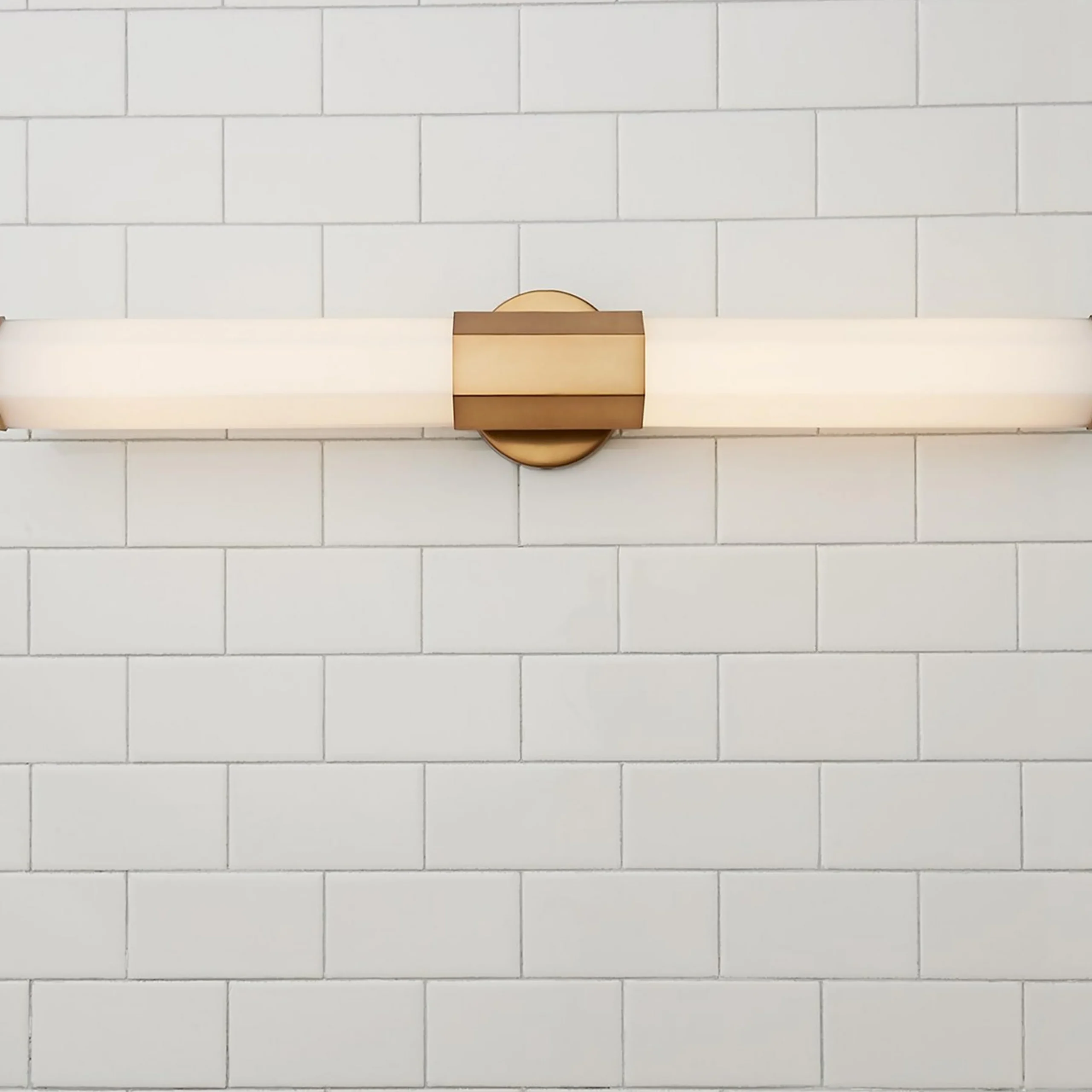 Contemporary Hexagon LED Vanity Light - Medium