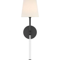 Contemporary Shaded Rod Rechargeable LED Cordless Sconce