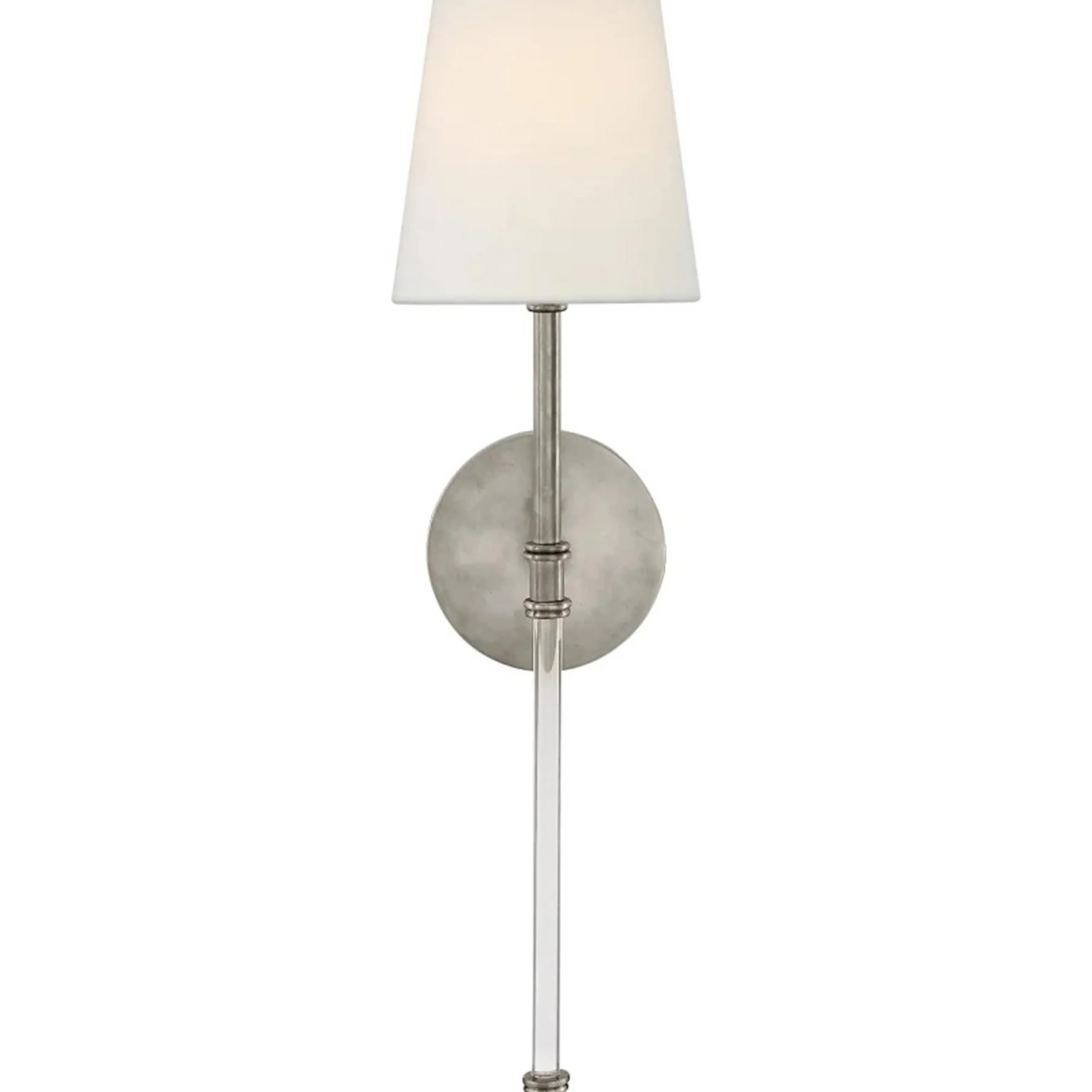 Contemporary Shaded Rod Sconce