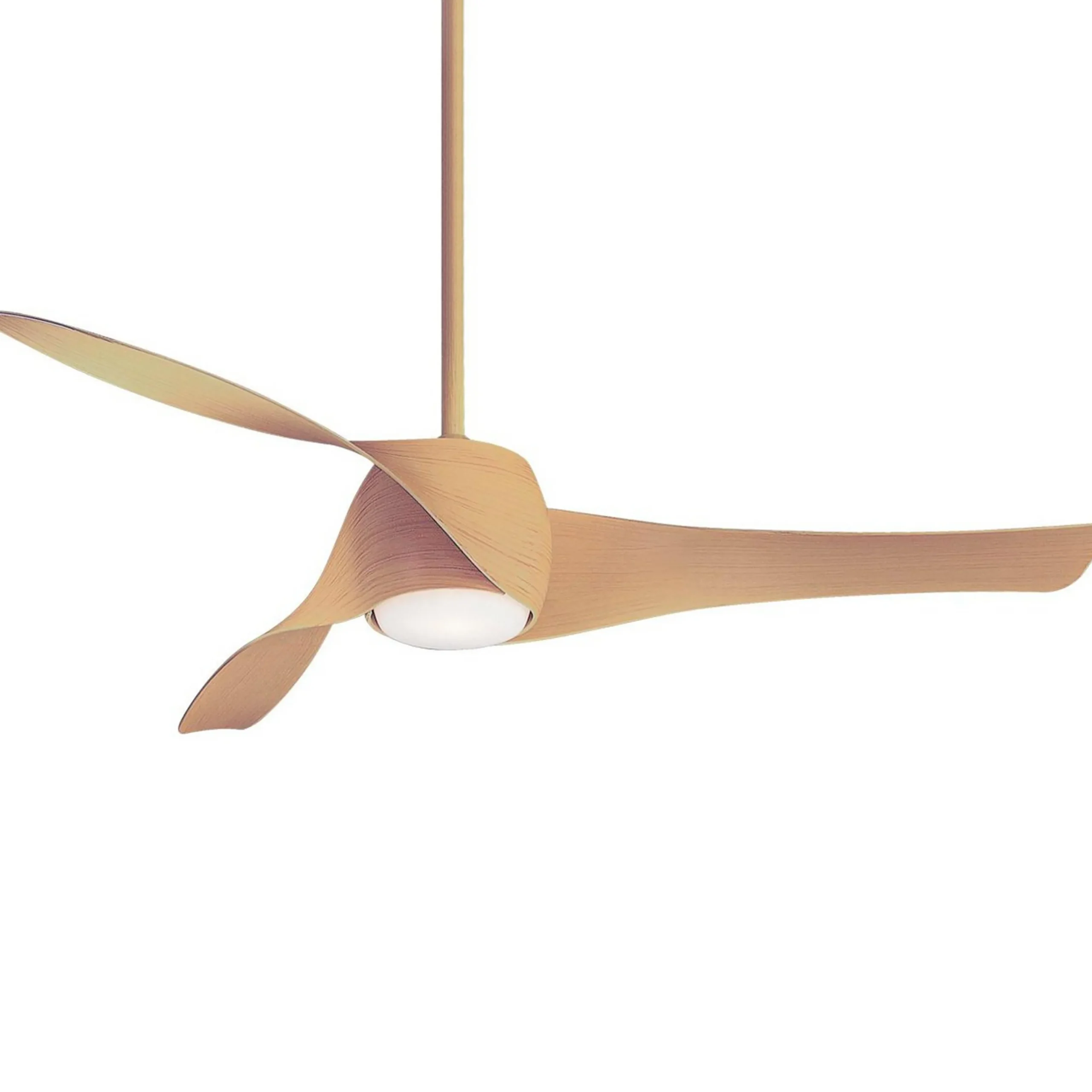 58" Contemporary Twisted Blade LED Ceiling Fan