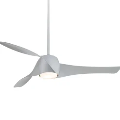 58" Contemporary Twisted Blade LED Ceiling Fan