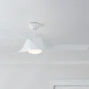 58" Contemporary Twisted Blade LED Ceiling Fan