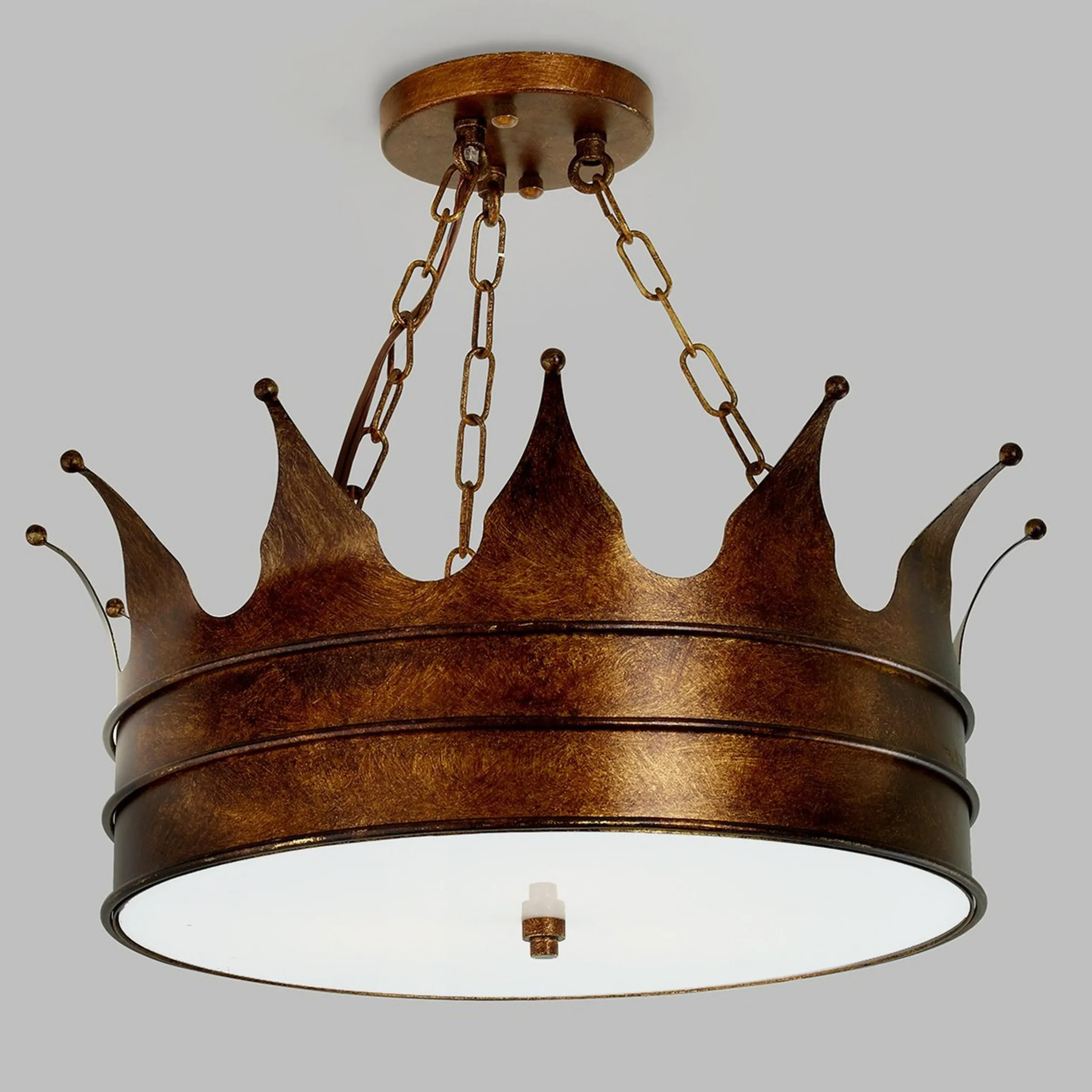 Crown Semi-Flush Ceiling Light
