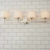 Crystal Accent Vanity Light - 4 Light