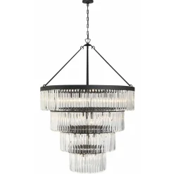 Crystal Alstro Four-Tier Chandelier
