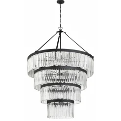 Crystal Alstro Four-Tier Chandelier