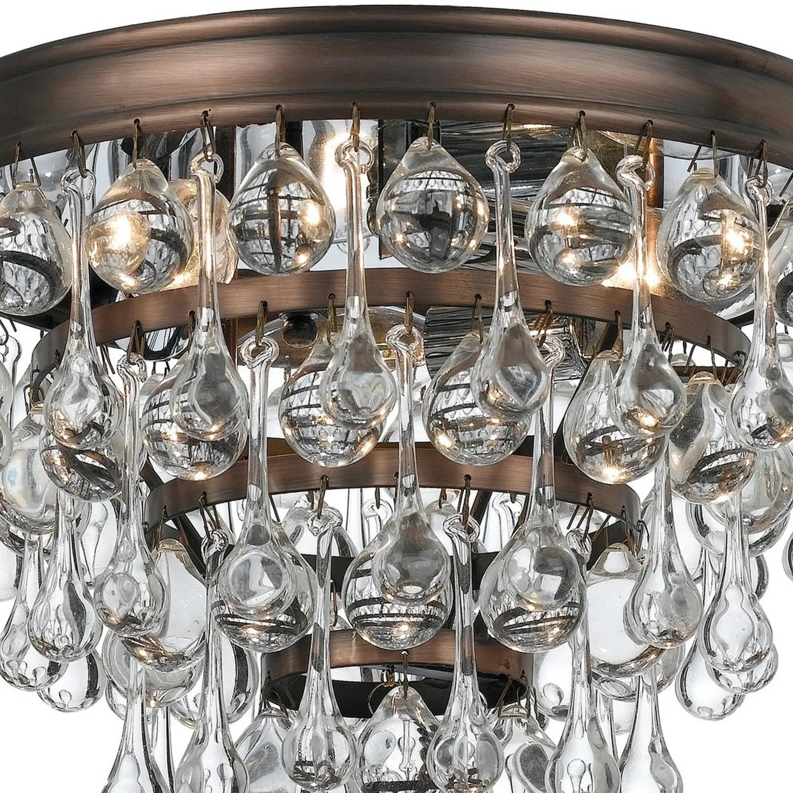Crystal Ball Wedding Cake Ceiling Light
