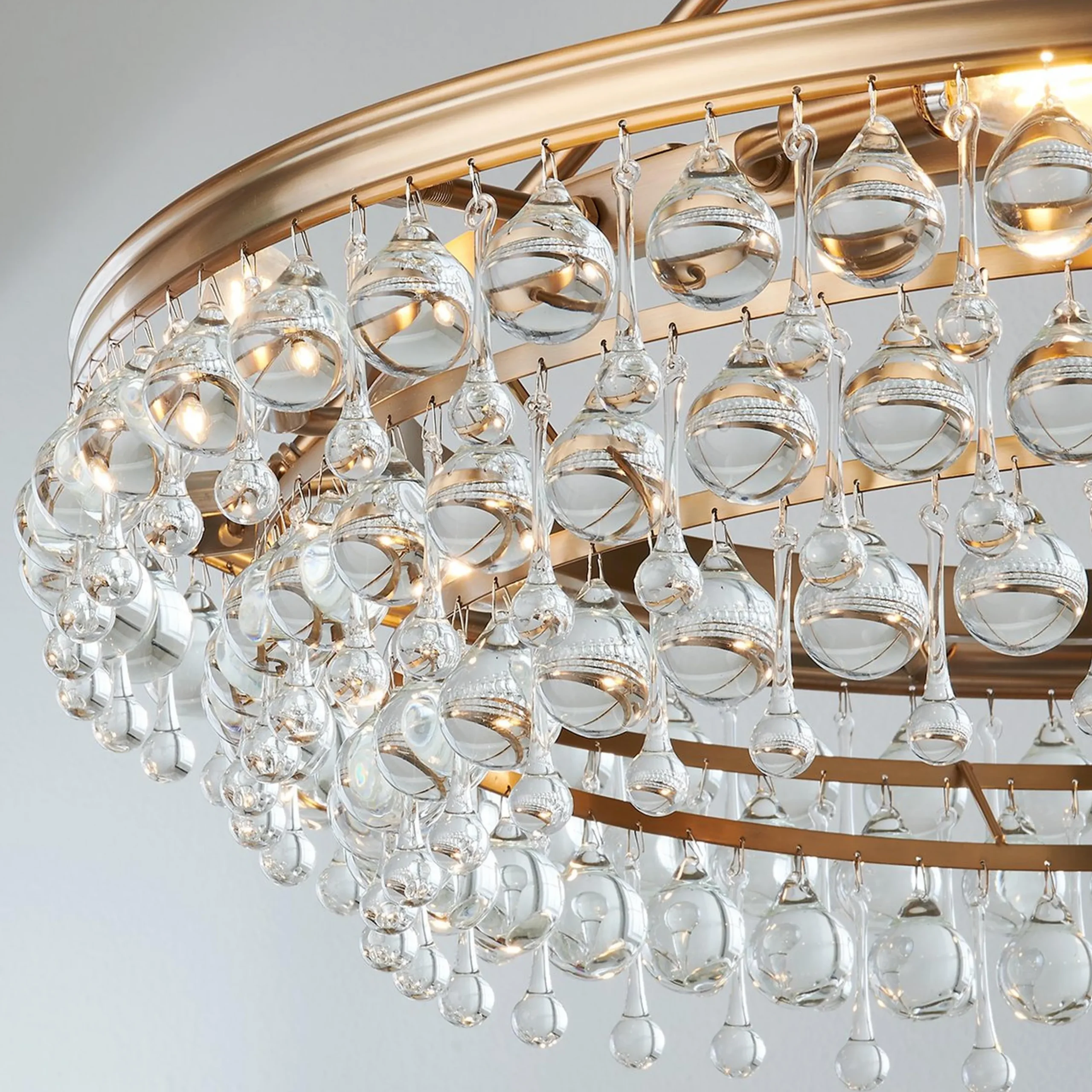 Crystal Ball Wedding Cake Chandelier