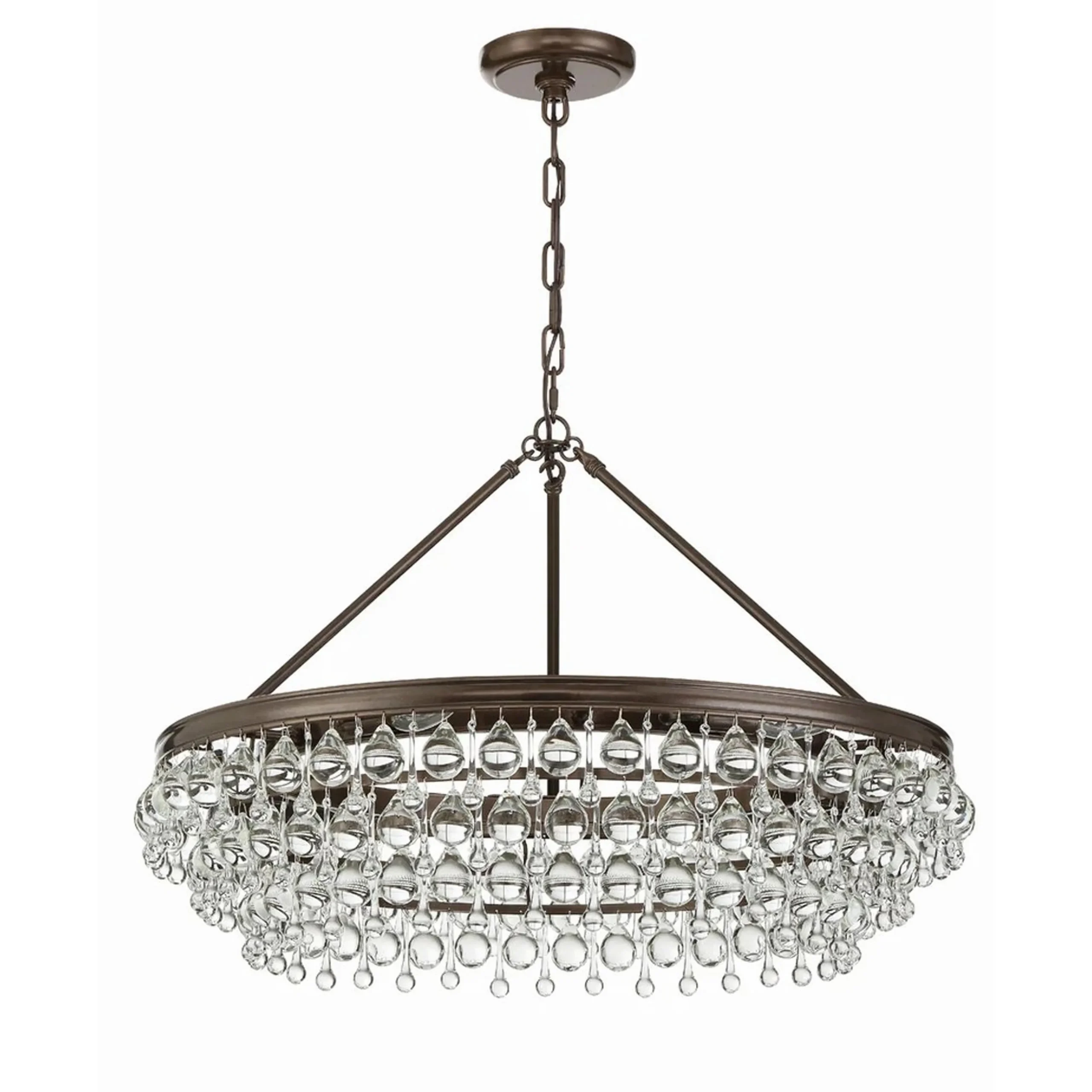 Crystal Ball Wedding Cake Chandelier