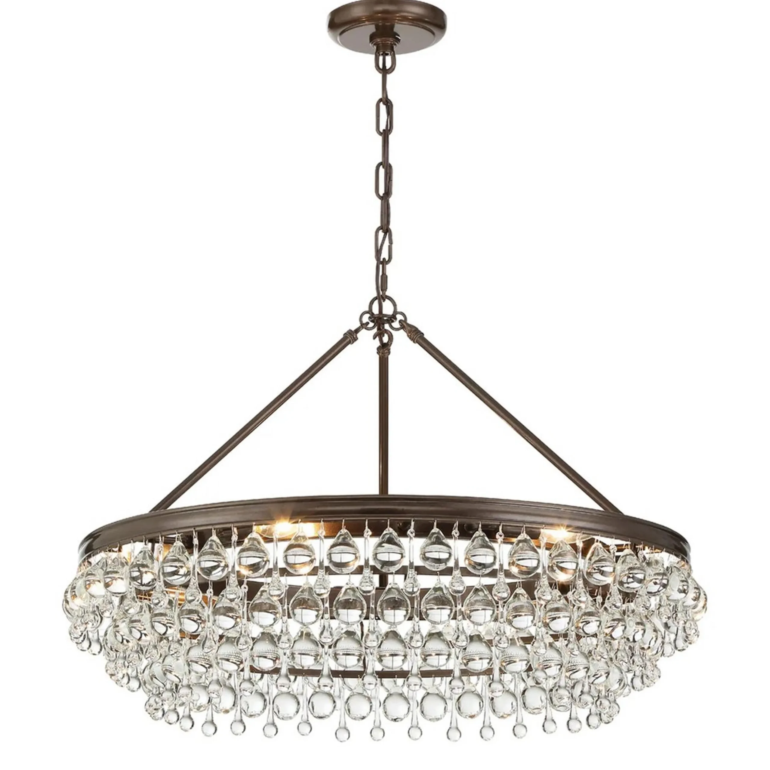 Crystal Ball Wedding Cake Chandelier