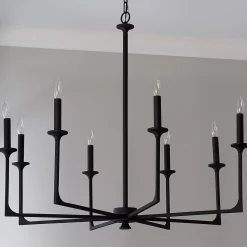 Curved Corner Chandelier - 8 Light