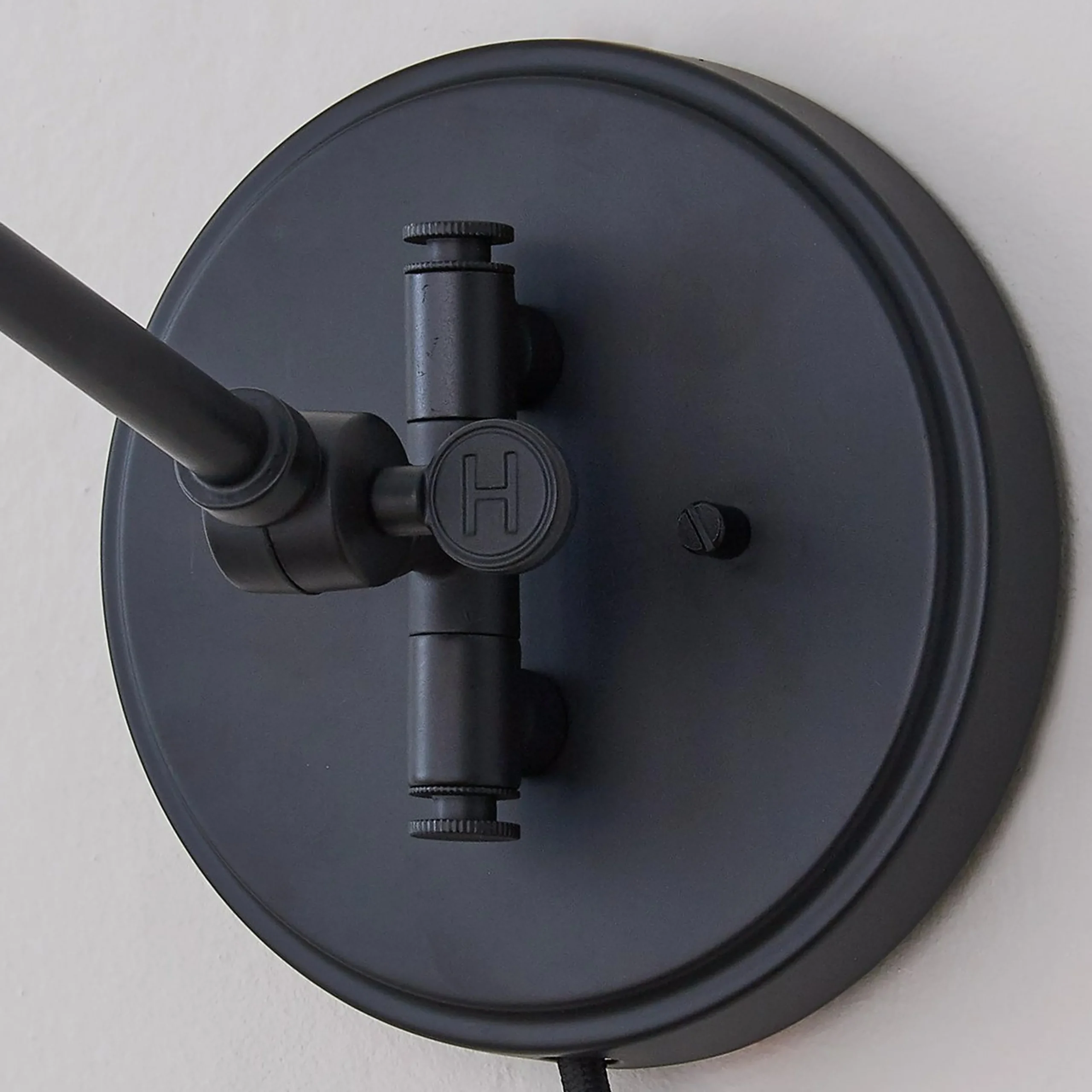 Cyrus Straight Swing Arm Sconce - Metal Shade
