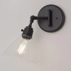 Cyrus Swing Arm Sconce - Glass Shade