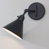 Cyrus Swing Arm Sconce - Metal Shade