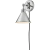 Cyrus Swing Arm Sconce - Metal Shade