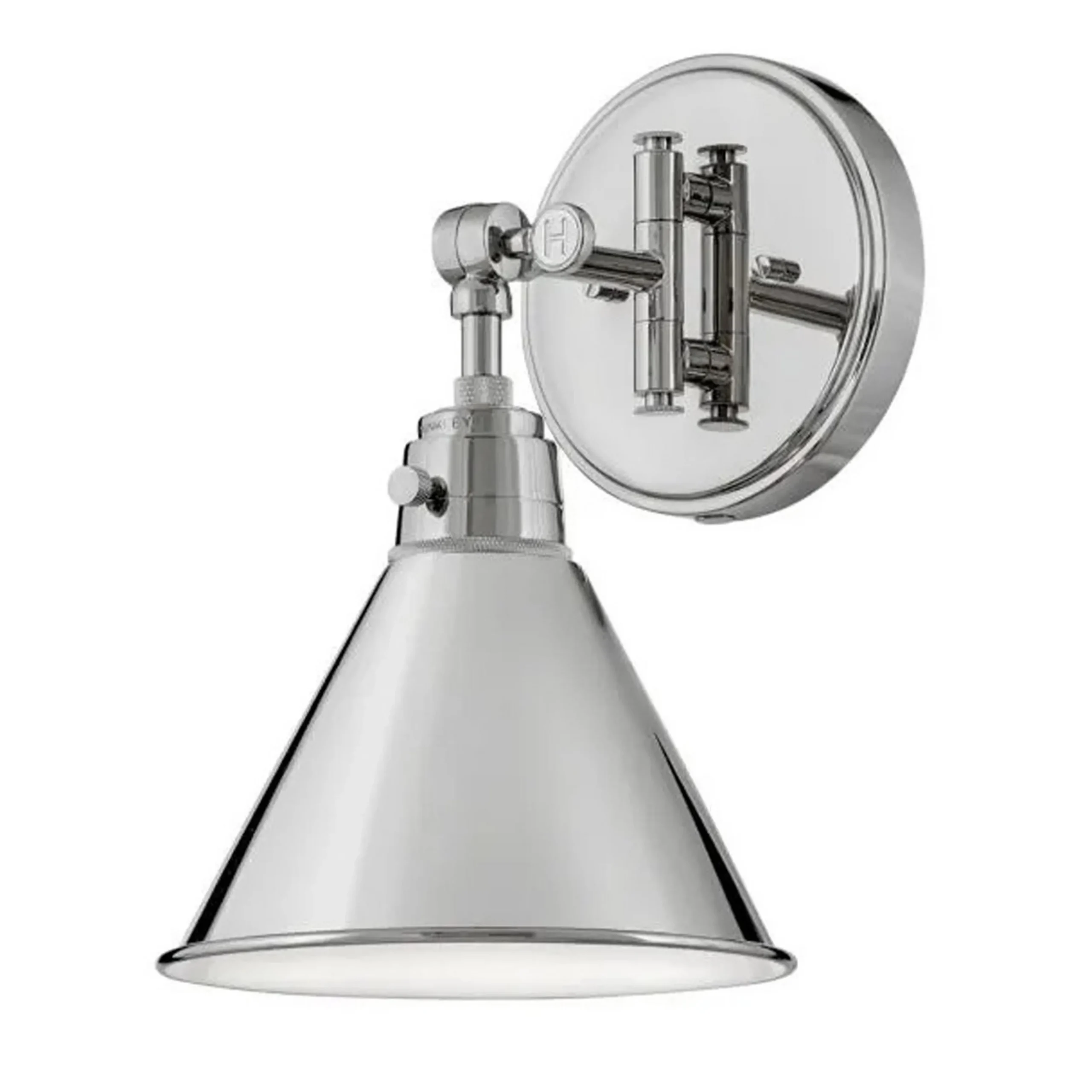 Cyrus Swing Arm Sconce - Metal Shade