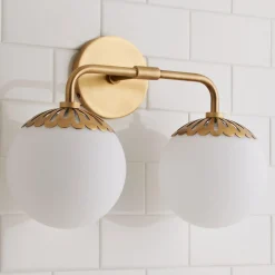 Dewdrop Globe Vanity Light - 2 light