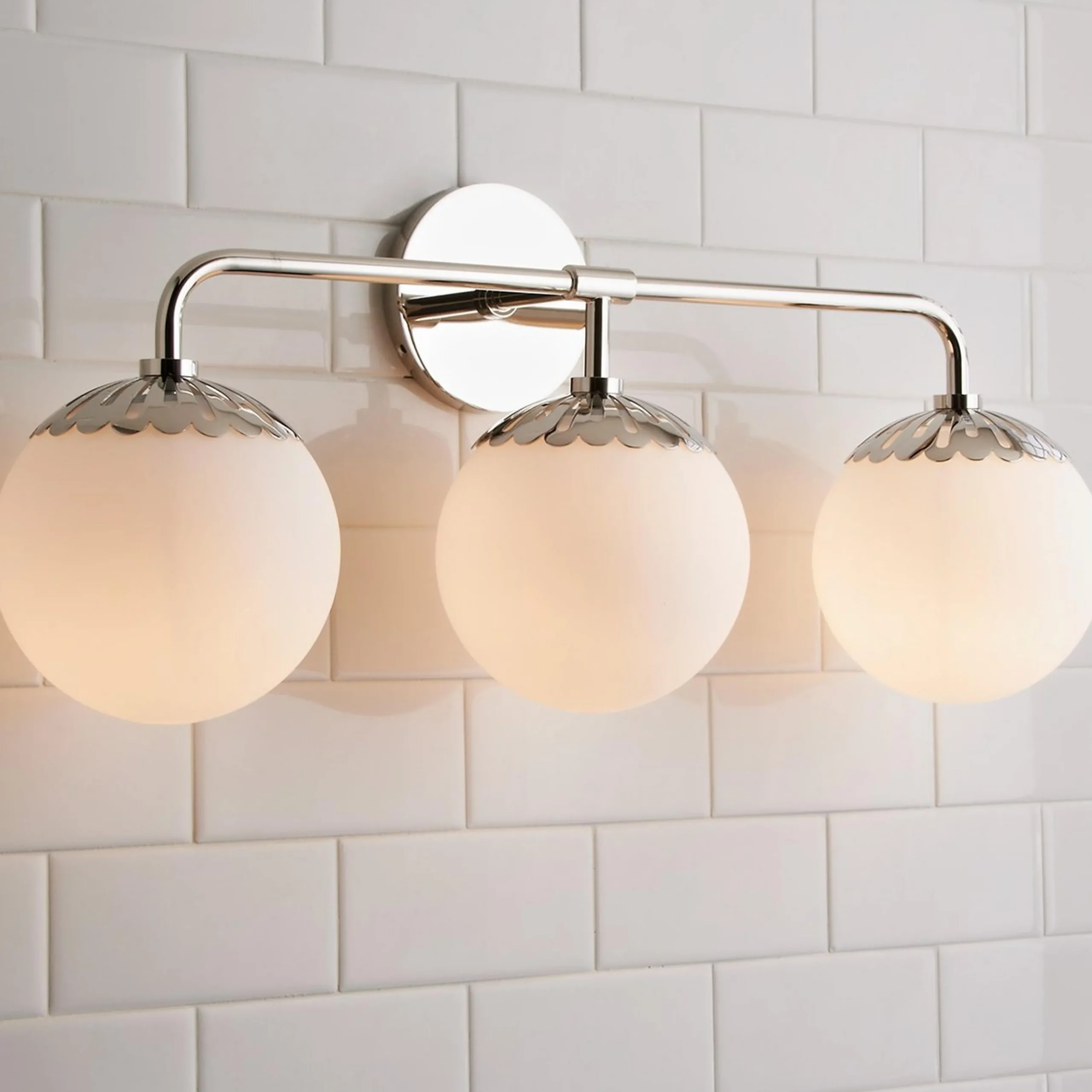 Dewdrop Globe Vanity Light - 3 light