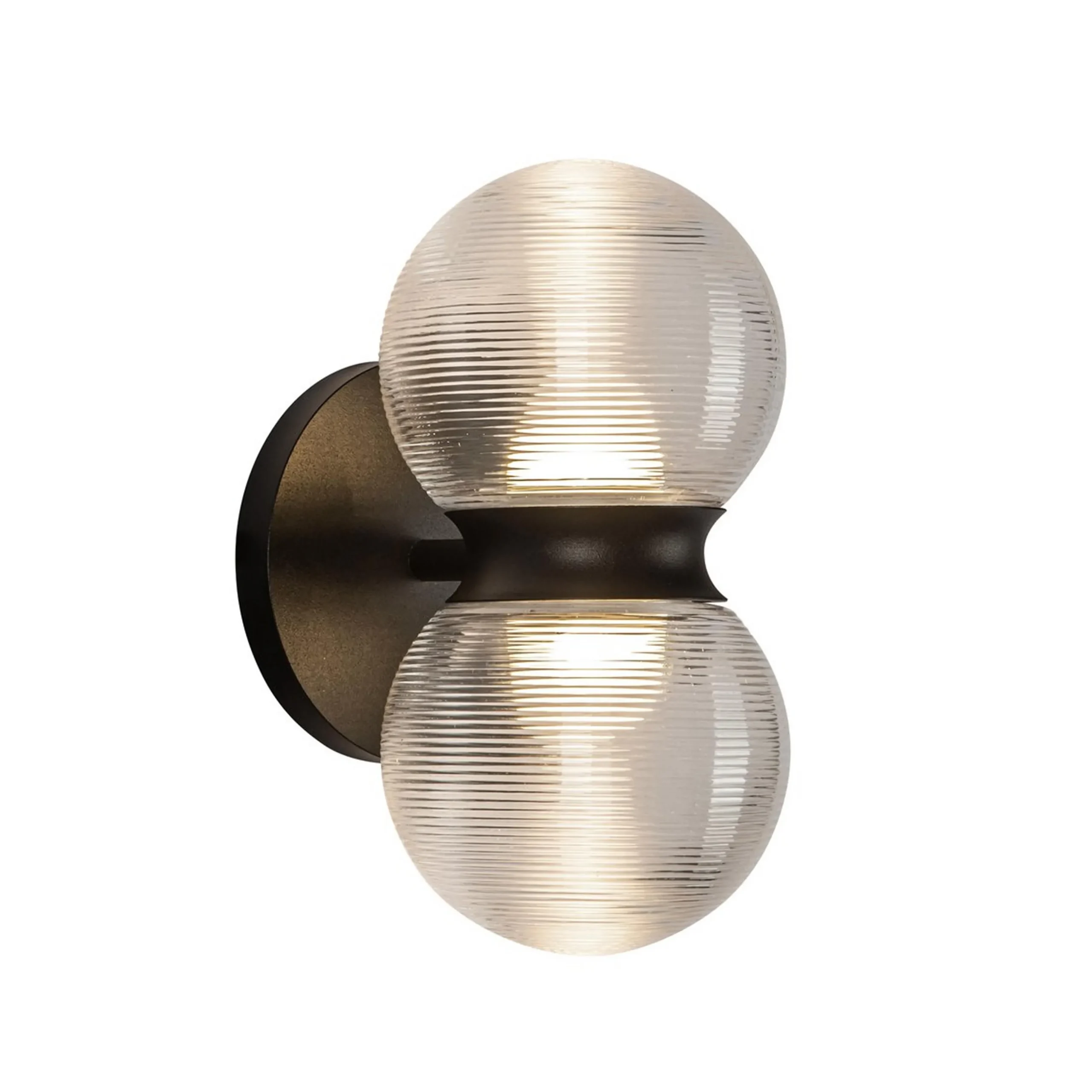 Dewstack LED Outdoor Sconce - Ribbed Glass