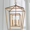 Distressed Geometric Flare Lantern