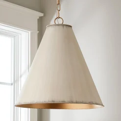 Distressed Metal Cone Pendant