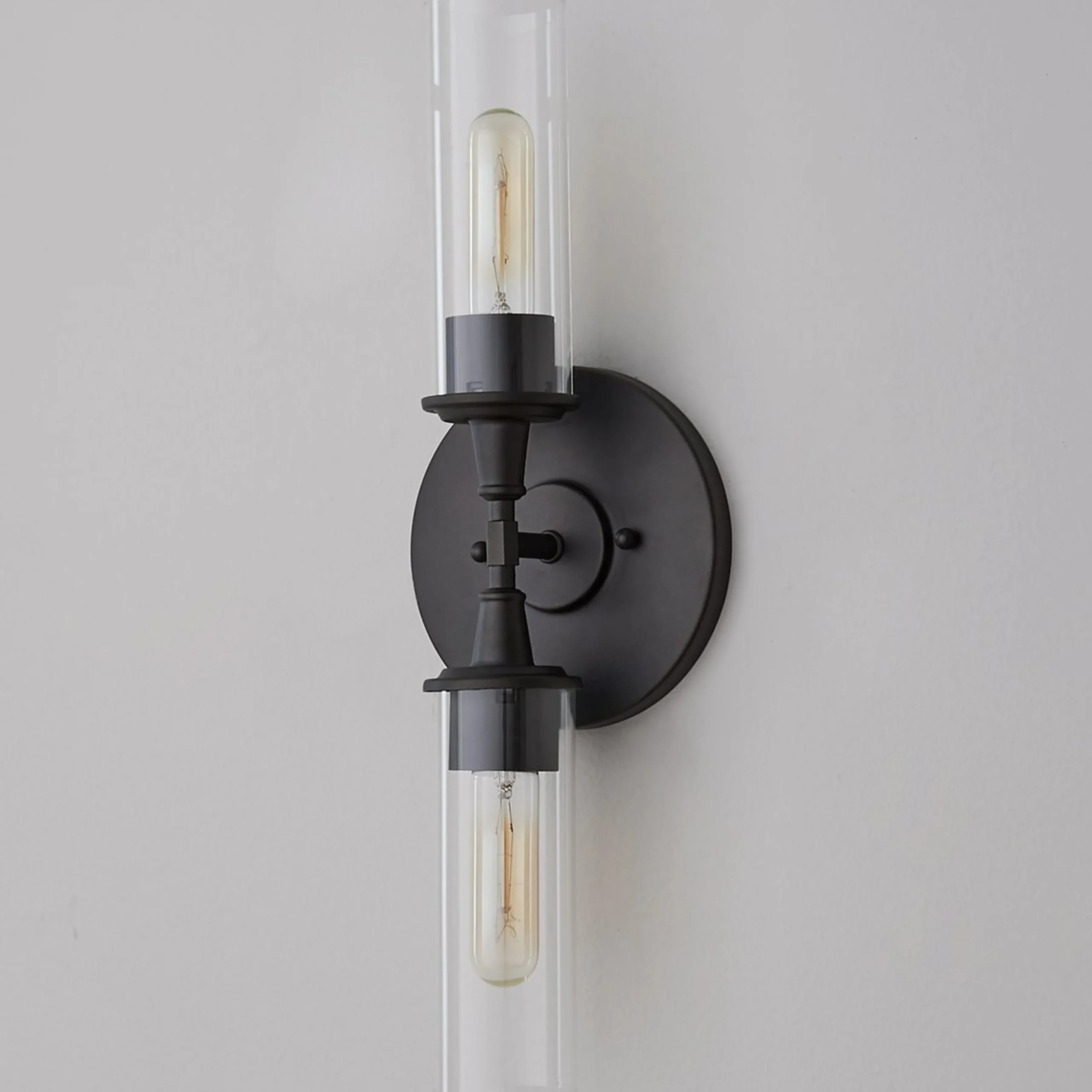 Double Bullet Glass Sconce