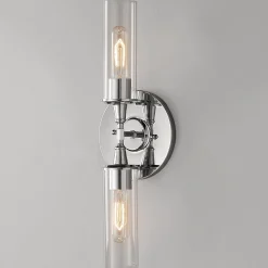 Double Bullet Glass Sconce