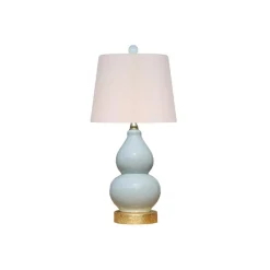 Double Gourd Lamp - Gold Leaf Base