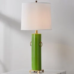 Double Handle Cylinder Table Lamp
