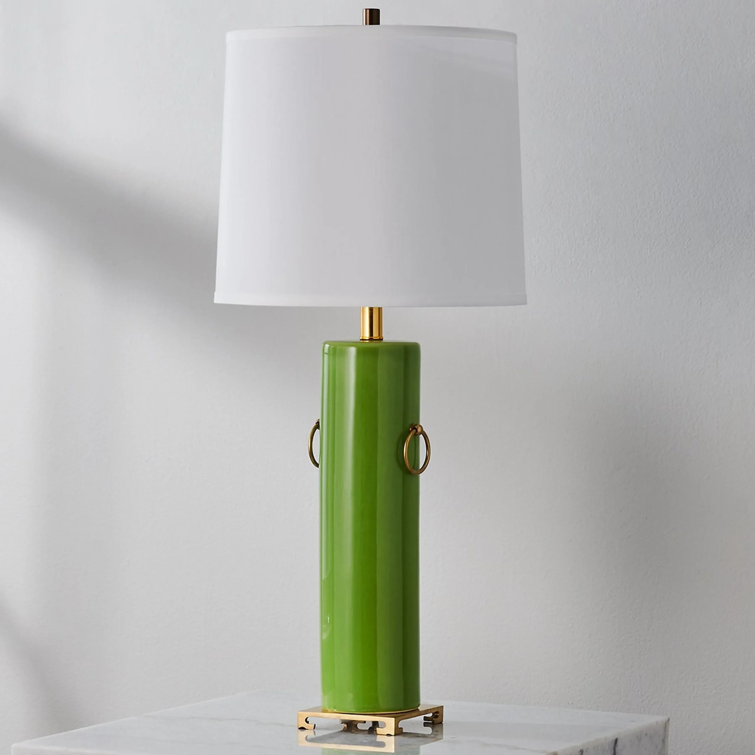 Double Handle Cylinder Table Lamp