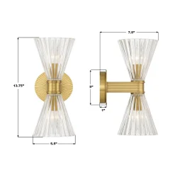 Drewsey Bath Sconce - 2 Light