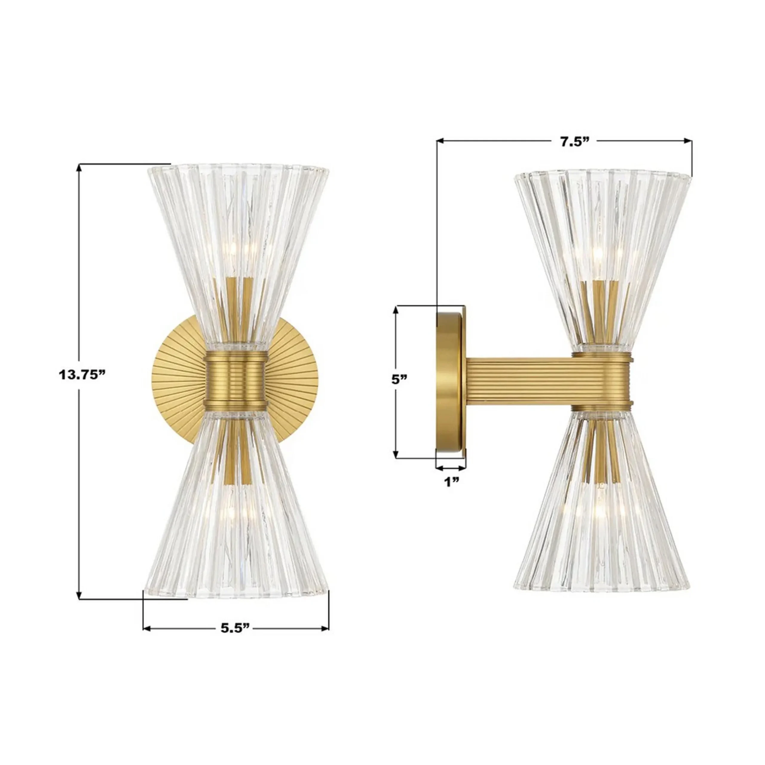 Drewsey Bath Sconce - 2 Light