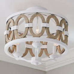 Driftwood Entwined Ovals Ceiling Light