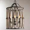 Driftwood Entwined Ovals Pendant - 5 Light