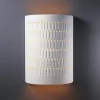 Drip Dot Ceramic Outdoor Sconce - Large - Bisque