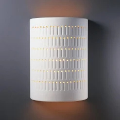 Drip Dot Ceramic Outdoor Sconce - Large - Bisque