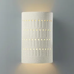 Drip Dot Ceramic Outdoor Sconce - Small - Crackle
