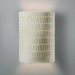 Drip Dot Ceramic Sconce - Large - Crackle