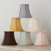 5" Dupioni Silk Bell Chandelier Shade